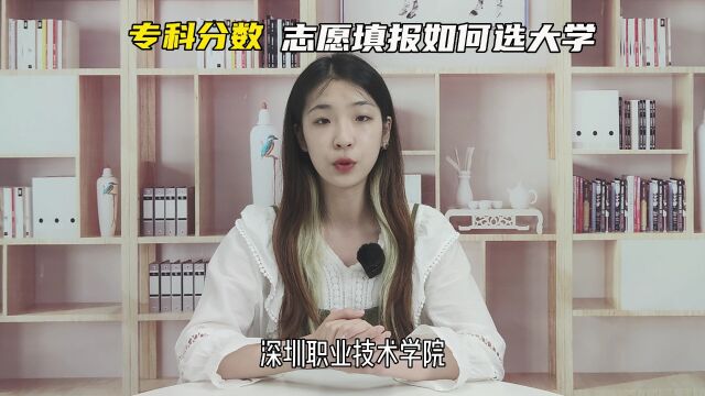 专科分数志愿填报改如何选大学呢?