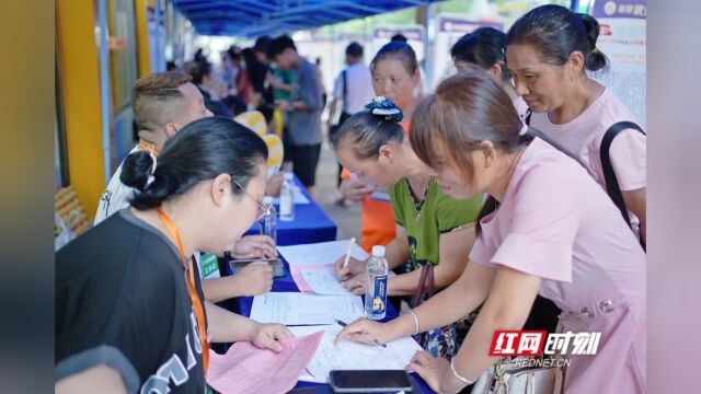 人力资源也“赶墟”!新晃首个人力资源“赶墟日”现场 113人意向签约