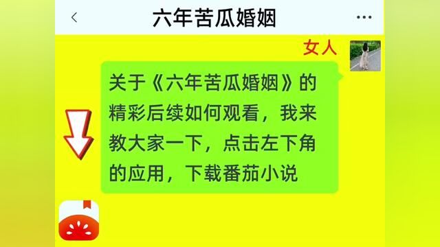 《六年苦瓜婚姻》全集,点击左下方下载(番茄小说)精彩后续听不停#番茄小说 #小说