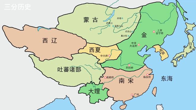 蒙古为什么4征西夏?夹缝生存的西夏,无法面对的两位大哥.