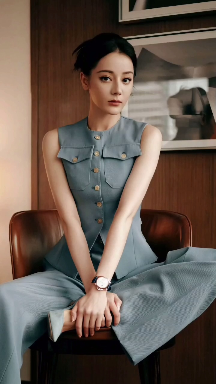 迪丽热巴清爽干练不失随性洒脱,彰显自信力量,又美又飒 67