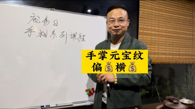 你的手掌有元宝纹吗【庞易白讲解】