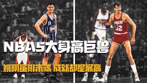 盘点NBA五大身高巨兽：第一2米31，姚明虽在最后成就却是最高！
