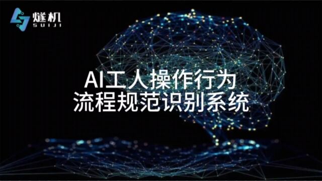 AI工人操作行为流程规范识别系统