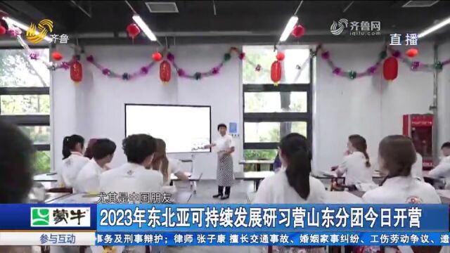 促进中外青年交流,2023东北亚青年可持续发展研习营山东分团开营