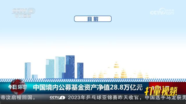 中国境内公募基金资产净值28.8万亿元