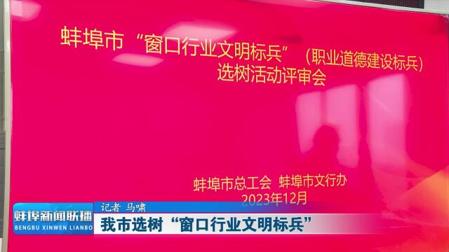 我市选树“窗口行业文明标兵”