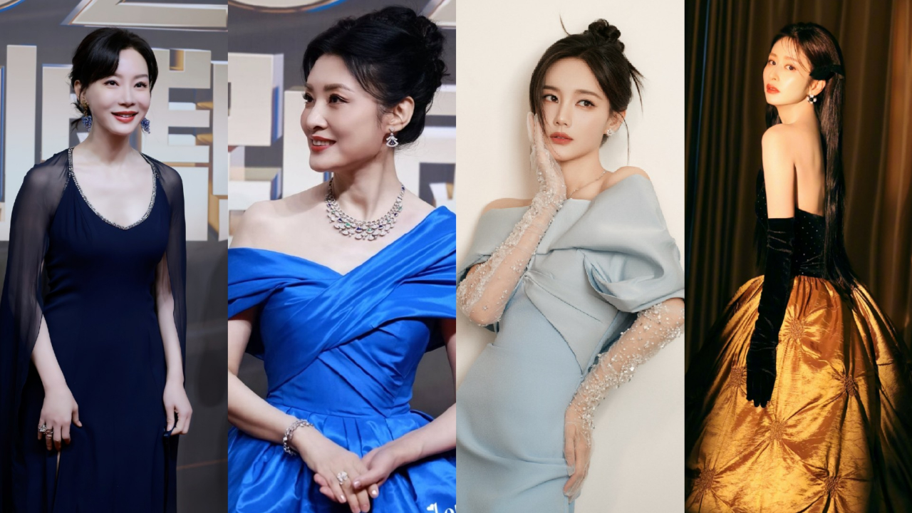 国剧盛典女星红毯合集:周涛陈数等气场全开,倪虹洁女王范儿十足