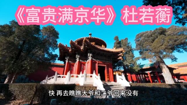 【完整版】《富贵满京华》杜若蘅小说全文在线阅读&无弹窗