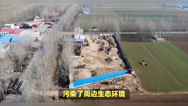 舞阳县青年路石油城对面一无名砂石厂疑似散乱污 严重污染环境