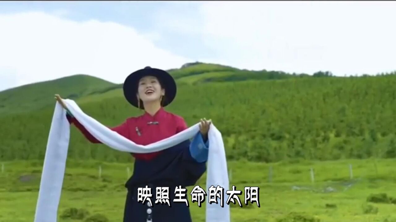 卓玛老师-《天上的西藏》,天籁的歌声,响彻在西藏的天空上!