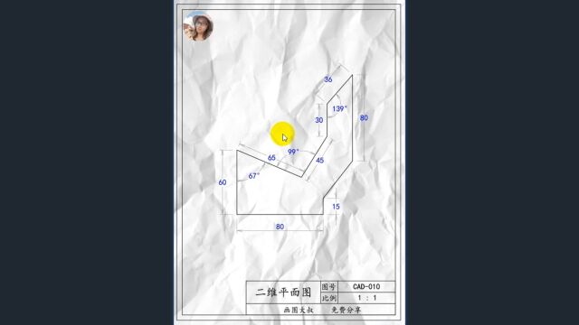 二维平面图视频绘制 CAD010