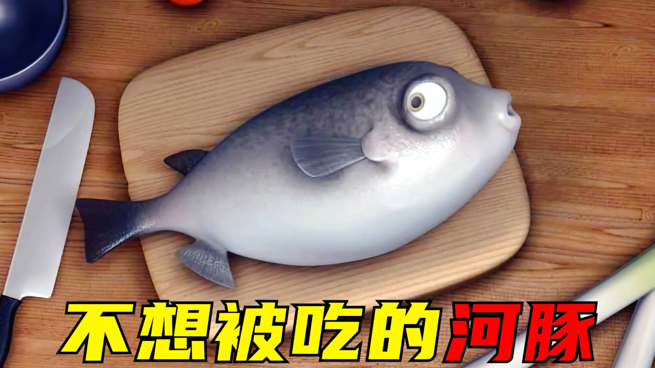 河豚不想被吃掉,奋力挣扎却依旧难逃一劫!它究竟该怎么选择?