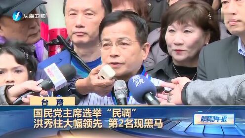 台湾 国民党主席选举“民调”洪秀柱大幅领先 第2名现黑马