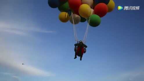 向曼德拉致敬，中国汉子在南非乘氦气球飞跃彩虹国