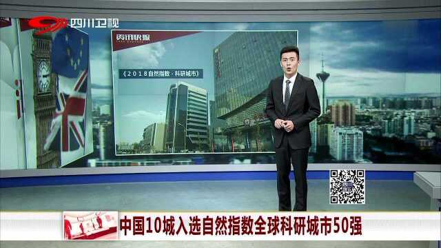 中国10城入选自然指数全球科研城市50强