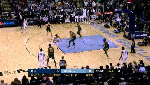 《NBA全场集锦》【扣篮】提前杀死比赛 诺阿隔扣戈贝尔毫无情面