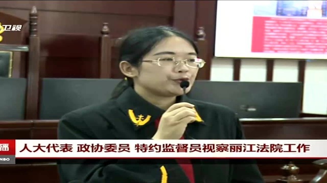 人大代表 政协委员 特约监督员视察丽江法院工作