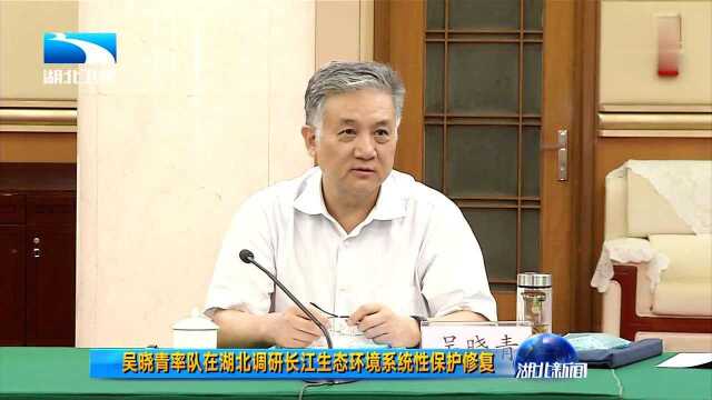 吴晓青率队在湖北调研长江生态环境系统性保护修复