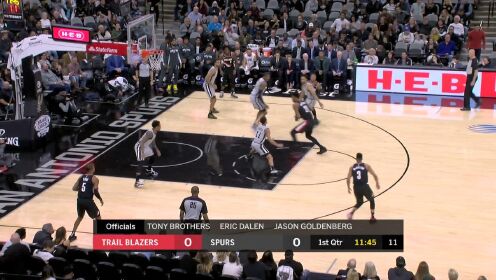 《NBA全场集锦》【得分】马刺内线招架不住 怀特塞德篮下连续取分