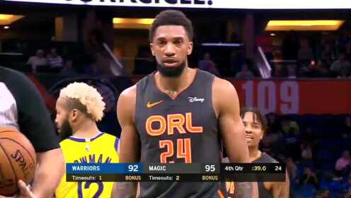 《NBA全场回放》【回放】勇士vs魔术第4节 戈登边线球违例气疯克利福德