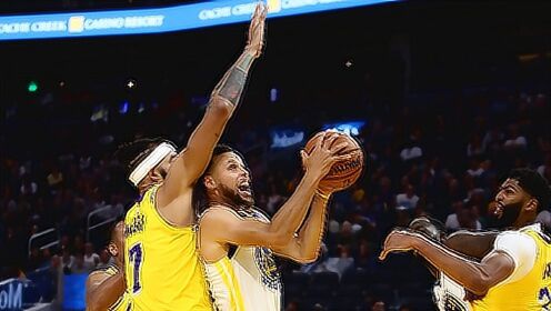 《NBA全场集锦》【原声】湖人123-101勇士 浓眉哥首秀惊艳轰22分10篮板