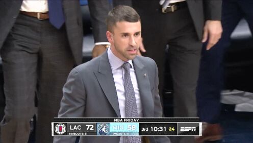 《NBA全场回放》【原声回放】快船vs森林狼第3节 乔治大秀进攻武器库