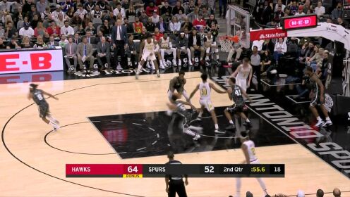 《NBA全场集锦》莱尔斯劈头盖脸封盖许尔特 米尔斯连线穆雷挂筐暴扣