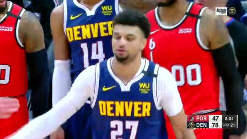 《NBA全场回放》【原声回放】开拓者vs掘金第3节 利拉德霸王步直杀上篮2+1