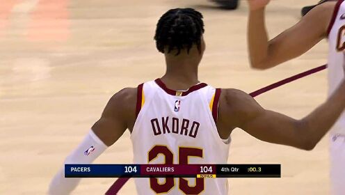 《NBA全场集锦》一攻一防沸腾全场！新秀奥科罗强势2+1绝杀步行者