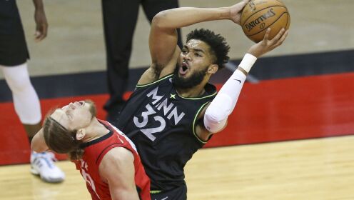 《NBA全场集锦》【球星】唐斯vs火箭集锦 独揽31+7率队锁定胜局击落火箭