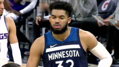 《NBA全场集锦》国王vs森林狼第2节中文解说回放
