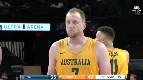 《NBA全场集锦》美国vs澳大利亚第3节英文原声回放