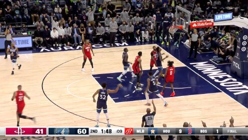 《NBA全场集锦》【原声】火箭106-124森林狼 狼队三巨头合砍81分取开门红