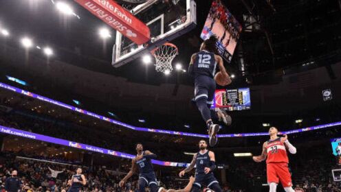 《NBA全场集锦》【球星】莫兰特vs奇才集锦 34分炸裂平筐空接大风车