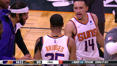 《NBA全场集锦》【原声】太阳102-99魔术 艾顿命中关键球太阳双杀横扫魔术