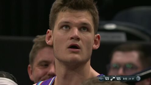 《NBA全场集锦》凯斯勒被判犯规 挑战成功后爵士拿到球权