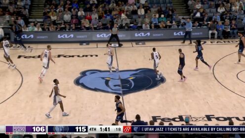 《NBA全场集锦》快马加鞭冲入篮下 莫兰特穿越四人防守滑翔拉杆上篮