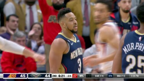 《NBA全场集锦》你永远可以相信CJ 麦科勒姆抬手三分应声入网
