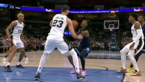 《NBA全场集锦》十佳球常驻嘉宾！莫兰特戏耍防守勾手上篮丝滑流畅