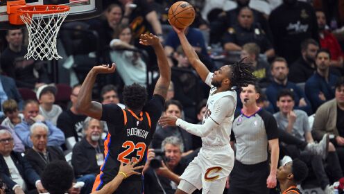 《NBA骑士》【球星】加兰vs尼克斯集锦 全场轰下32+7高效进攻击溃敌军