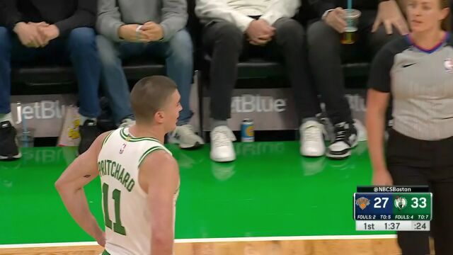 NBA季前赛：尼克斯vs凯尔特人英文原声全场回放