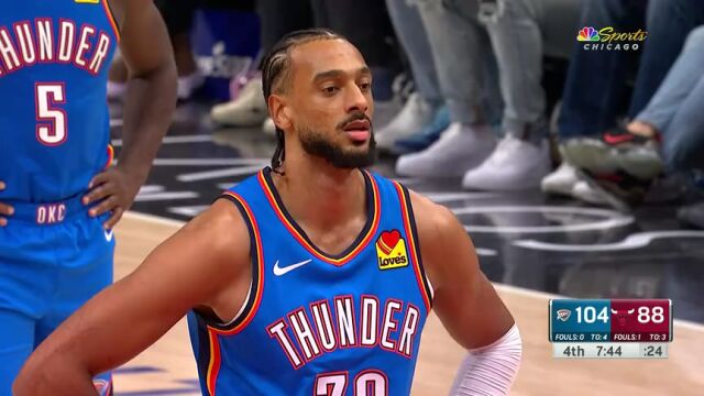 NBA常规赛：雷霆vs公牛第4节中文解说回放