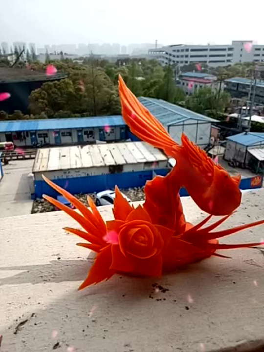 胡萝卜简单几刀变成小鸟_腾讯视频