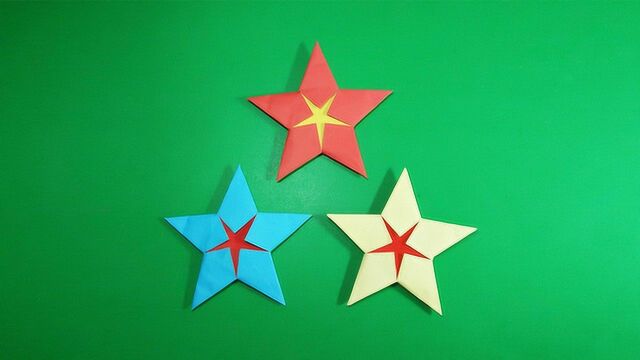 创意折纸 三分钟教你镂空五角星秒变五角飞镖