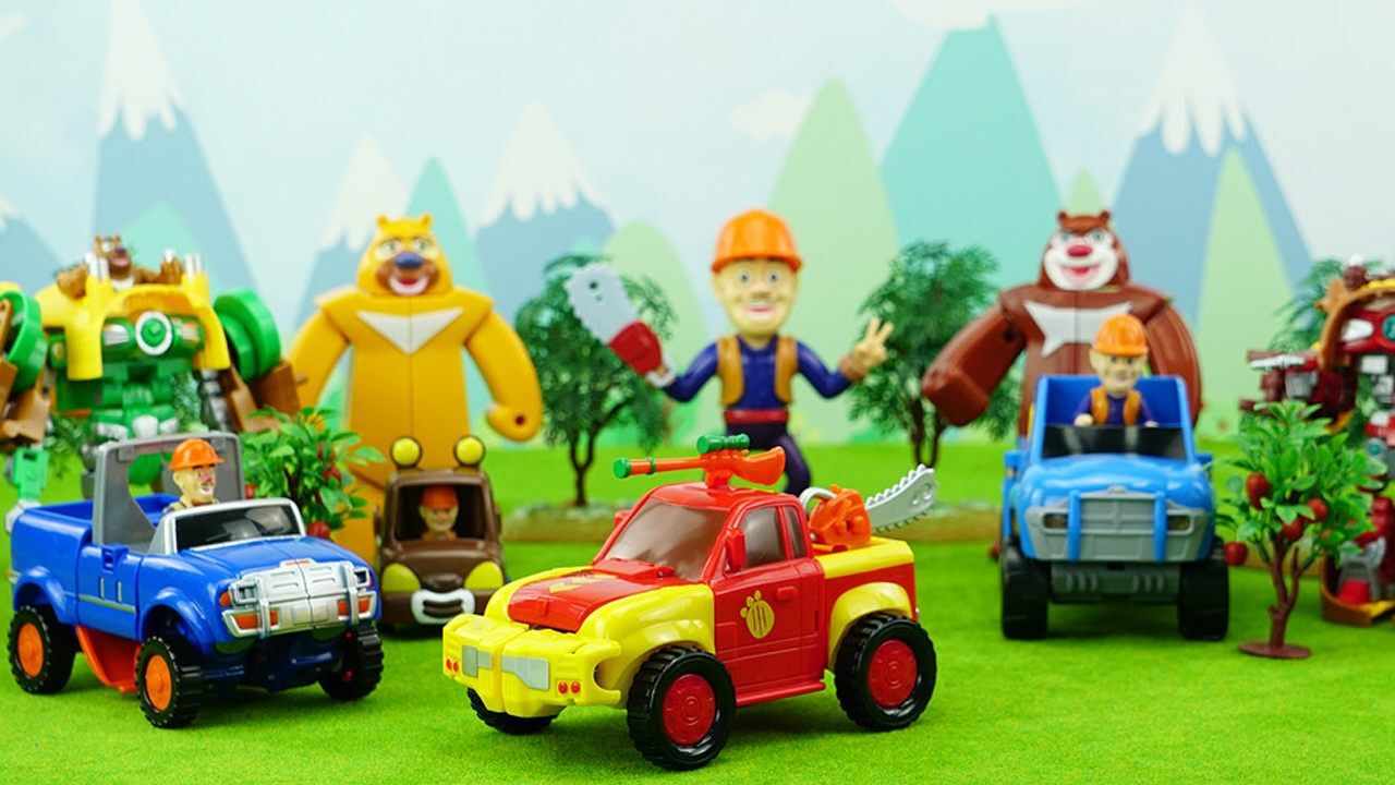 《玩具》玩具口袋 熊出没熊熊变形车之光头强战车,更有炫酷武器闪亮