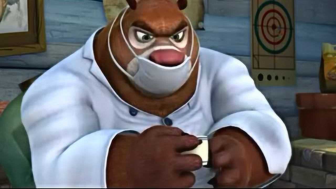 熊大装扮成医生给光头强体检这下惨了