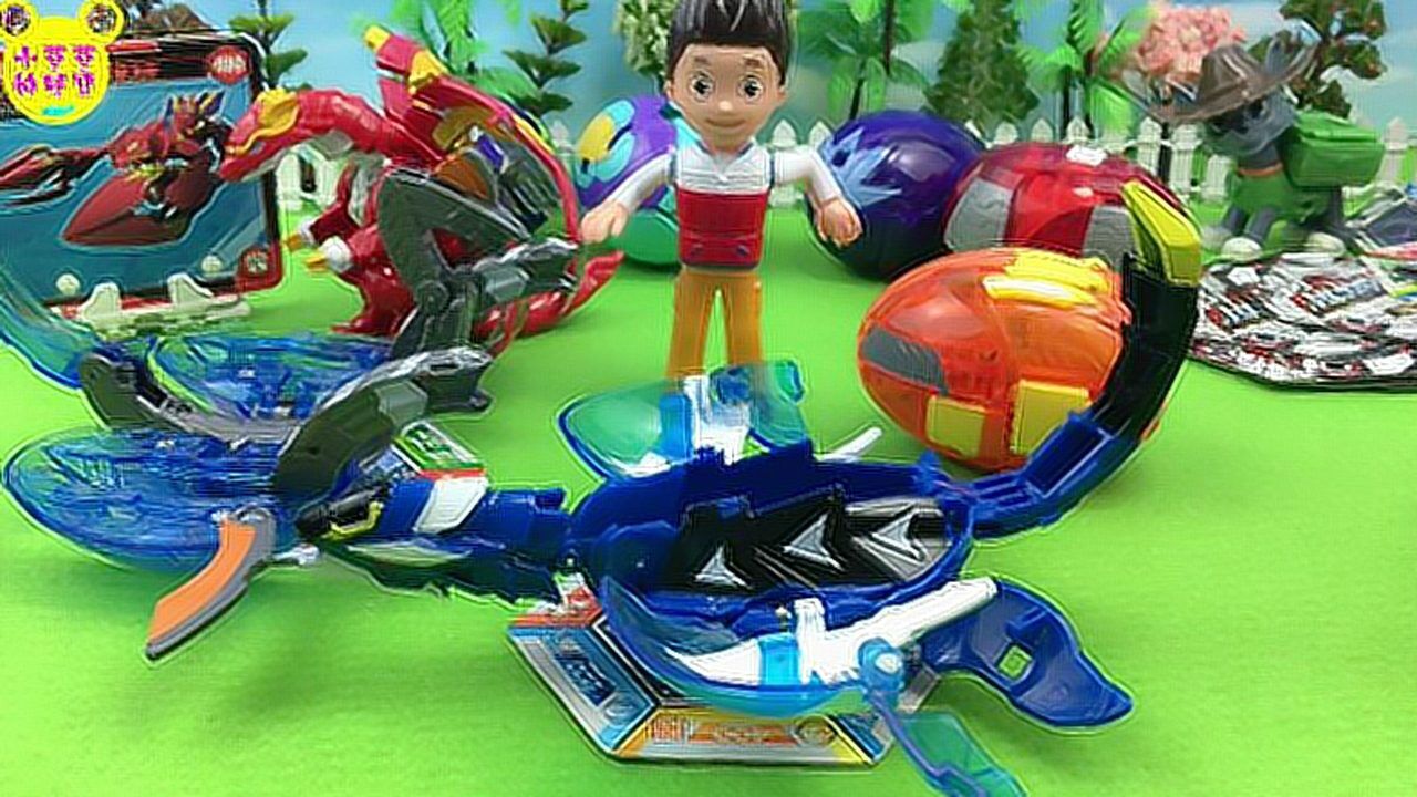 汪汪队立大功拆箱爆兽猎人铠甲飞龙玩具