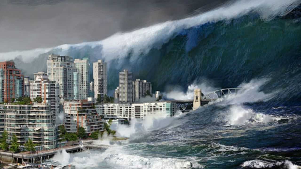 巨型海啸图片