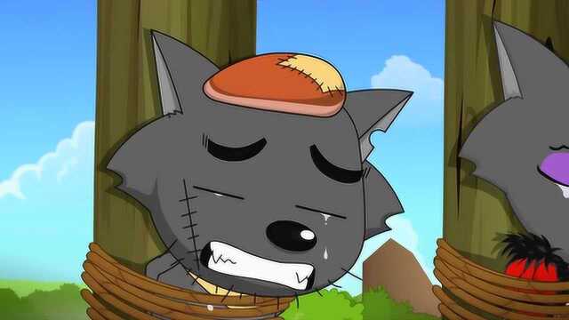 灰太狼和红太狼假装想小灰灰痛哭流泪,狱长兔子都感动了